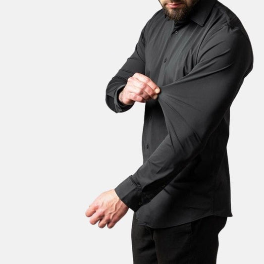 Comfort Fit Solid Dress Shirt – Wrinkle-Resistant